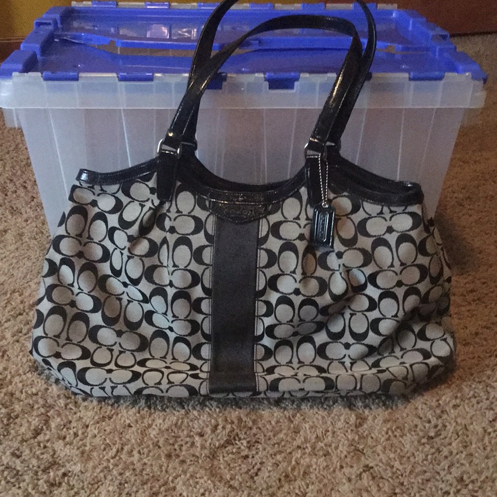 Coach black handbag